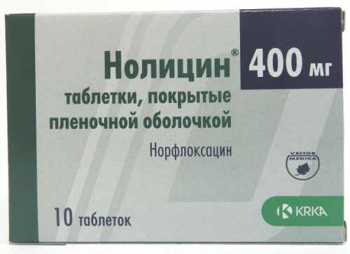 Антибактеріальний препарат від циститу Нолицин