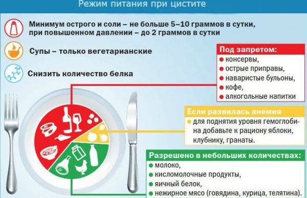 Харчування при циститі у чоловіків Харчування при циститі у чоловіків