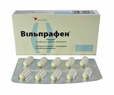 Вильпрафен при циститі: опис і спосіб застосування